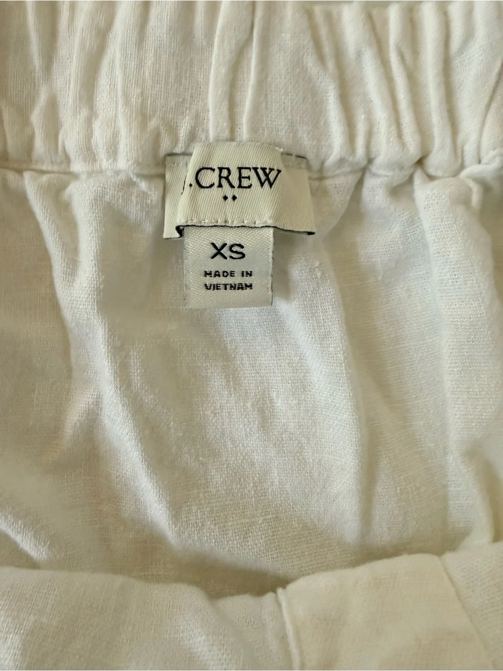 J. Crew White Button-Front Linen Camisole